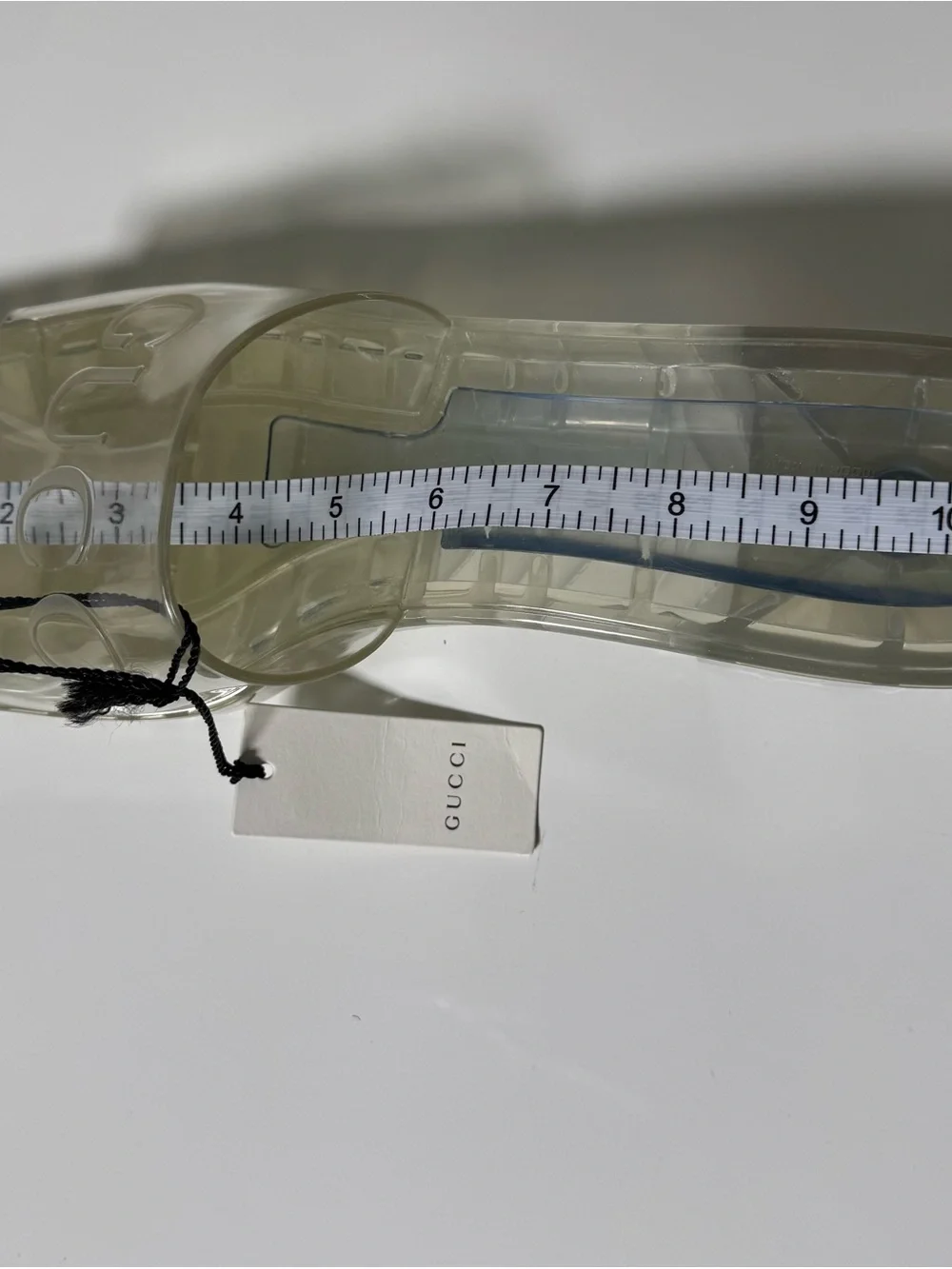 Gucci transparent rubber